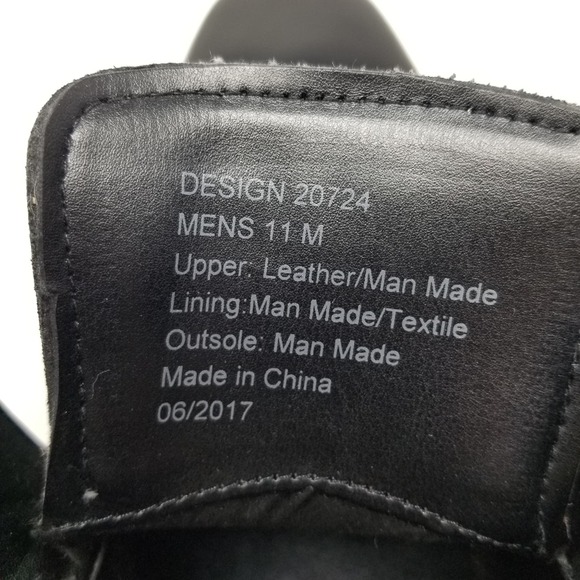 REACTION Kenneth Cole Black Leather Men's Dress Shoes Style 20724 Size 11 - Picture 12 of 12